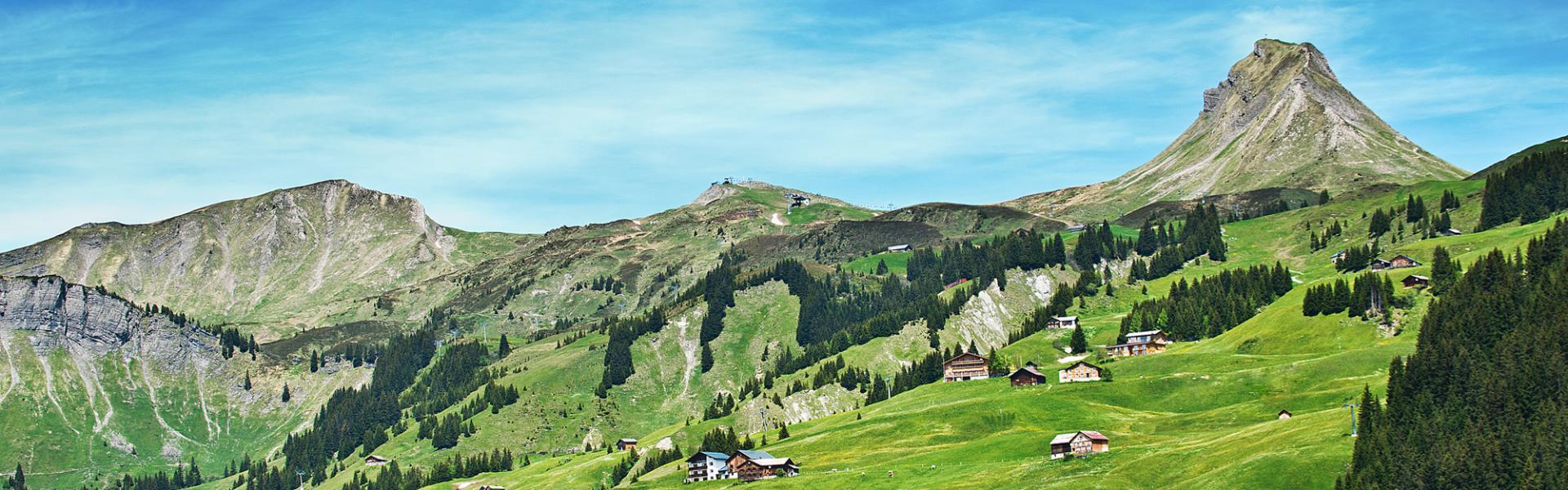Landschaft in Damüls im Bregenzerwald